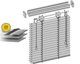 Aluminum blinds 50mm