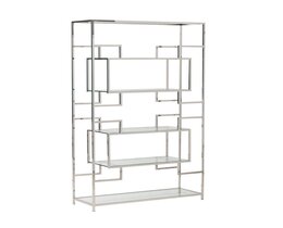 Kirjahylly Hypnose hopea 115x40x202cm