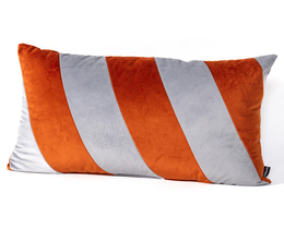 Tyyny Patchwork suorakulmainen harmaa kupari
