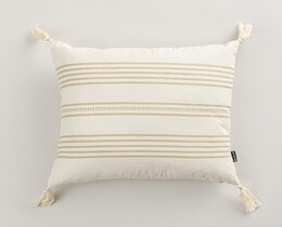 Tyynynpäällinen Linea Sand Tassel -tyynyyn 45x45 cm