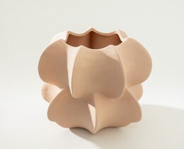 Maljakko kivitavaraa, Petal, vaaleanpunainen ja 20x21 cm