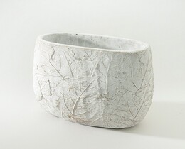 Kansiruukku kukkaruukkuun Leaf II 25x14x21 cm