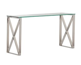 Senso-konsolipöytä hopea 120x40x80cm