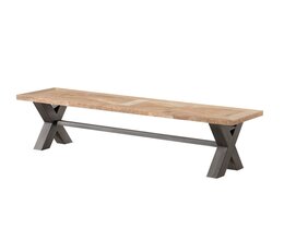 Penkki Moscal 160x40x46 musta/luonnonvärinen