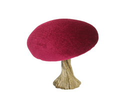 Koriste Sametti Sieni 10 cm rubiini