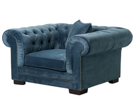Nojatuoli Chesterfield Classic Velvet Midnight 118x96x77cm