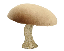 Koriste Sametti Sieni 17 cm karamelli