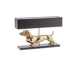Pöytävalaisin Kultainen Koira 48cm