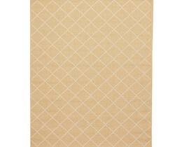Matto Lineo hunajakulta/lumivalkoinen 160x230cm