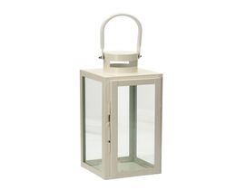 Metallinen Elegance-lyhty, valkoinen, 40 cm