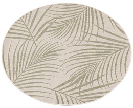 Matto Lineo beige/viidakonvihreä 120cm
