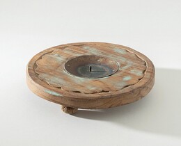 Podstawka kynttilän Rustic Flame 15 cm