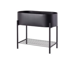 Kukkateline Valery Duo 40x19x45cm musta