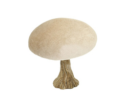 Koriste Sametti Sieni 10 cm beige