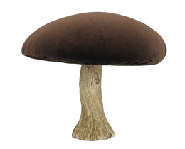 Koriste Sametti Sieni 17 cm ruskea