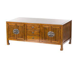 Lipasto Ibuku 3 laatikkoa + 4 ovea, ruskea 126x55x65cm