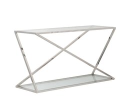 Konsolipöytä Vertigo hopea 120x40x80cm