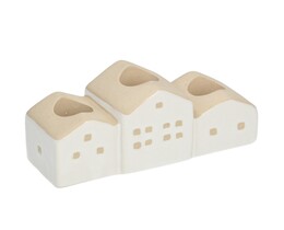 Kynttilänjalka Hauses 13x5x7cm valkoinen