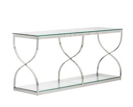 Konsolipöytä Dubai hopea 140x40x80