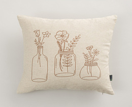 Tyynynpäällinen Rustic Bloom -tyynyyn 45x45 cm