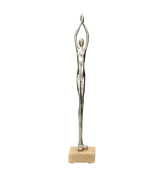 Decoration Silver Woman II height 52cm