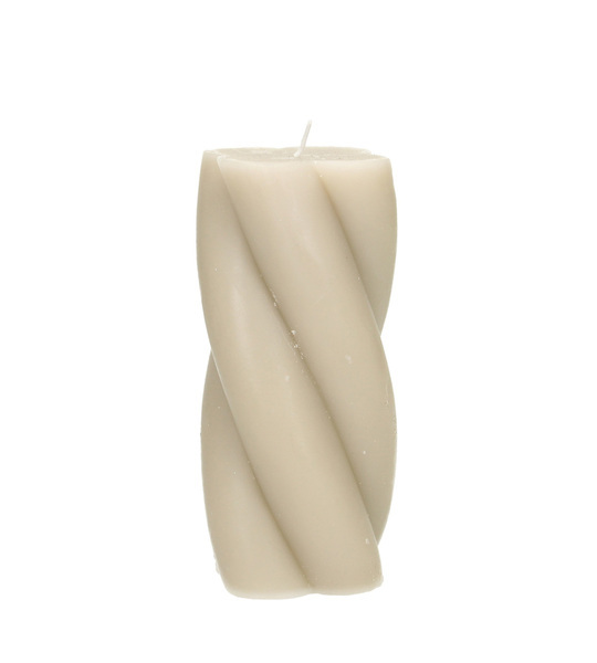 Candle Camila 14cm beige