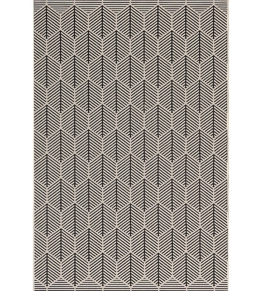 Rug Cottage black/beige 200x290cm