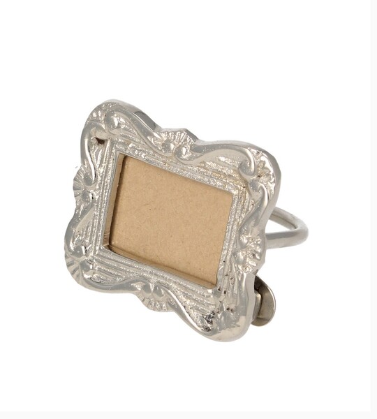Napkin ring for napkin Silver Frame