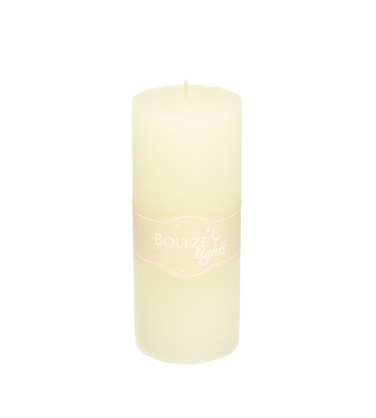 Candle Lea 15cm cream