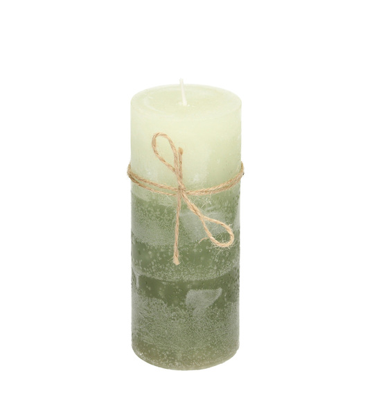 Candle Silvia 14cm green