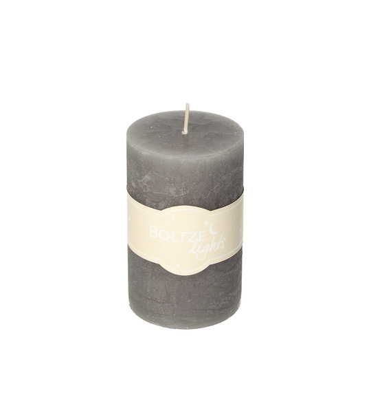 Candle Lea 10cm dark beige