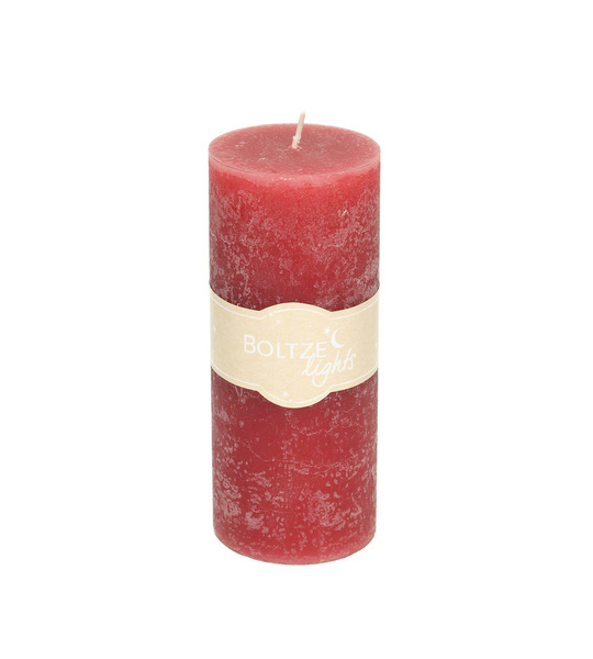 Candle Lea 15cm raspberry