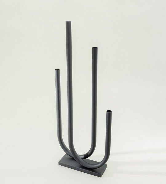 Candle holder metal Sculptura 30x9x69 cm