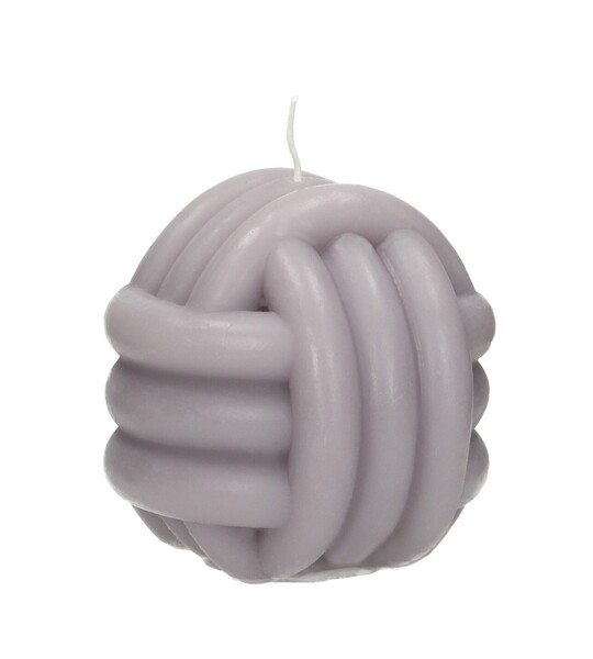 Candle Zoya 8cm grey