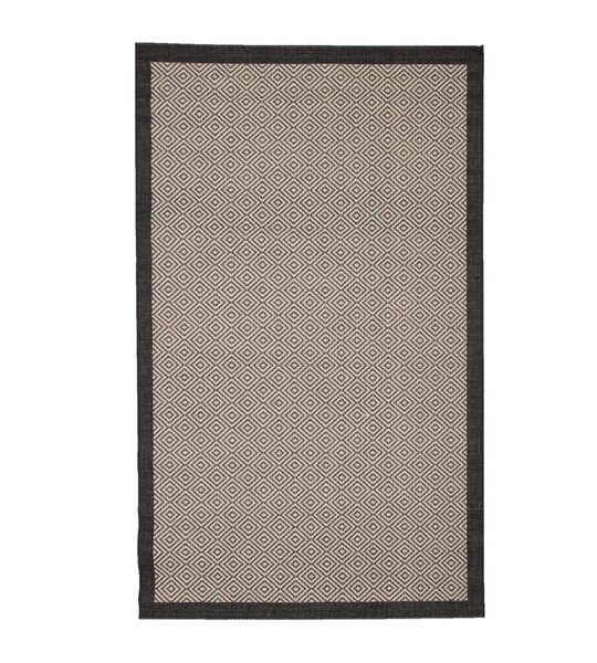 Rug Modern Geometric black/ sand 160x230cm