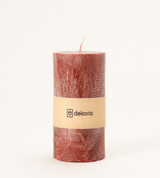 Candle scented palm cylinder Burgundy