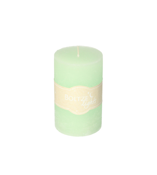 Candle Lea 10cm aquamarine