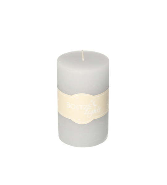 Candle Lea 10cm platinum