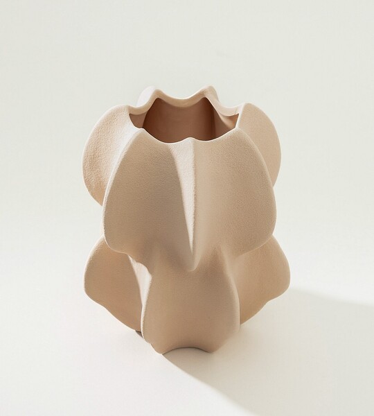 Vase stoneware Petal Pink II 15x17 cm
