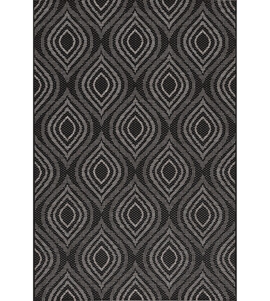 Rug Breeze black/ clif grey 120 x 170 cm