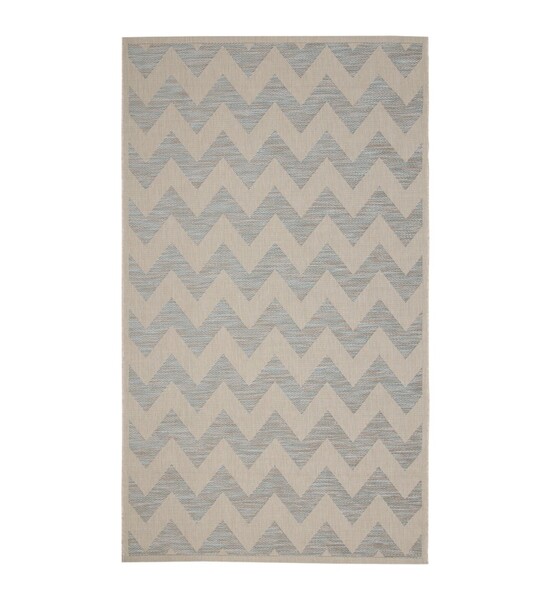 Rug Modern Chevron beige/ice blue 160x230 cm