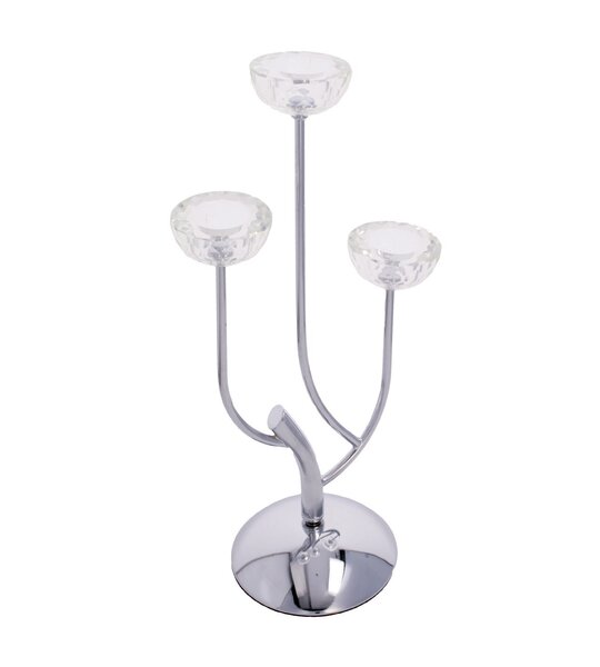 Świecznik Elisabeth silver wys. 44,5cm