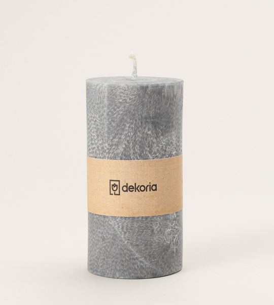 Candle scented palm cylinder Grey