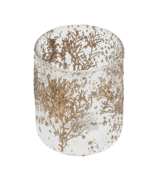 Candle holder Twig and ⌀10cm gold