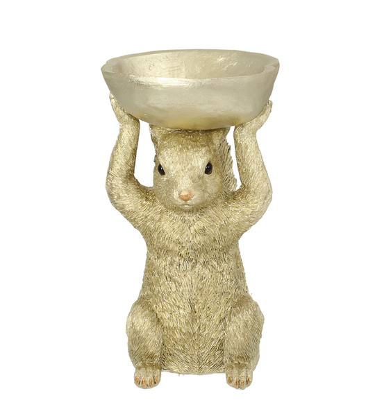 Figurine Squirrel Bowl 23 cm
