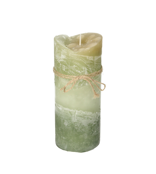 Candle Dorotea 15 cm olive
