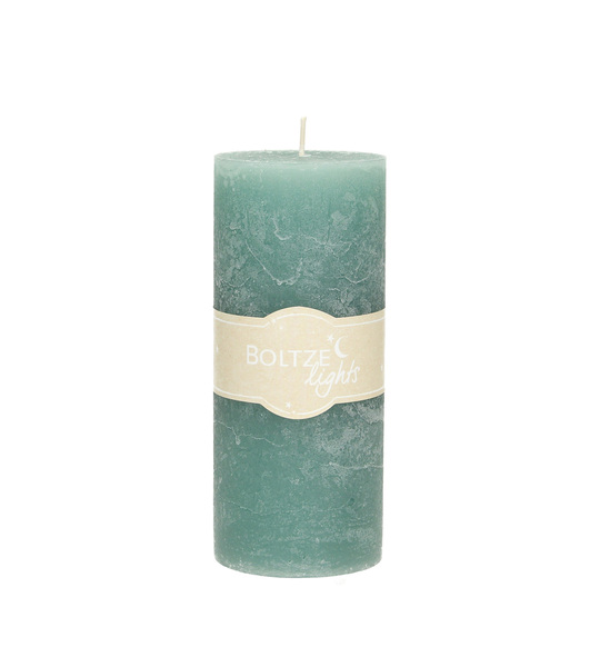 Candle Lea 15cm ocean blue