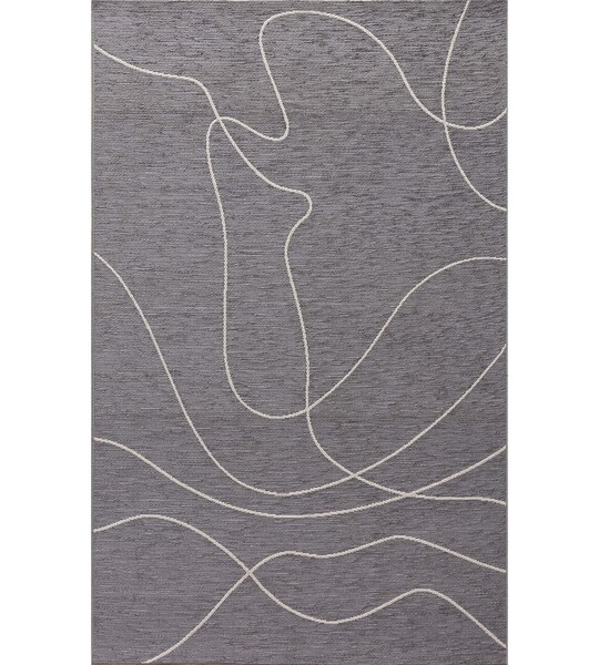 Rug Velvet 160x230cm beige/dark grey