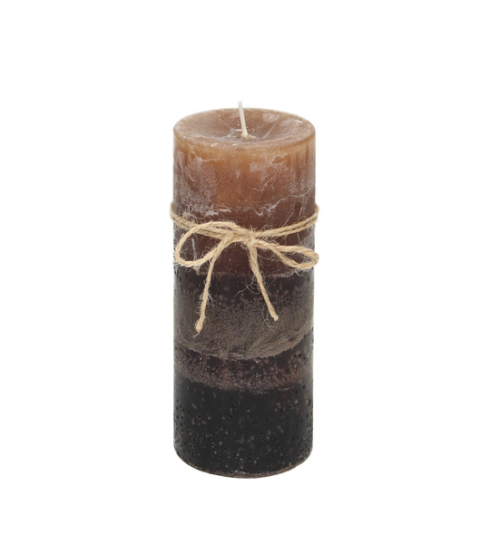 Candle Silvia 14cm dark brown