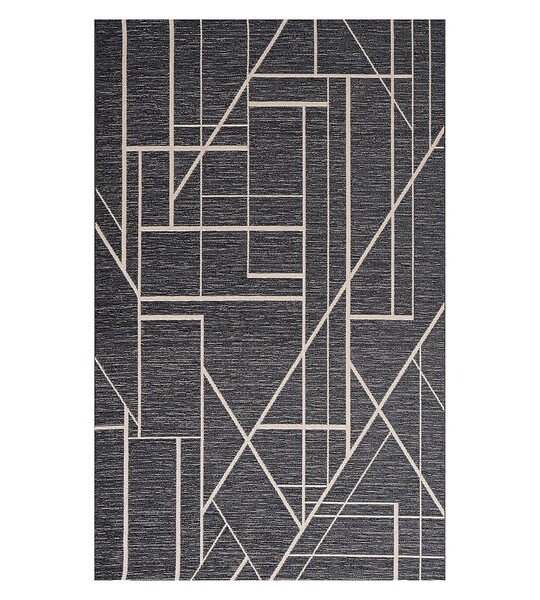 Rug Velvet beige/petrol blue 160x230cm